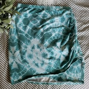Mermaid Tye Dye Scrunch Body Con Skirt